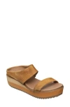 Antelope Cascade Platform Wedge Sandal In Cognac