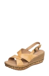 Antelope Danessa Platform Wedge Slingback Sandal In Make Up Leather