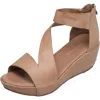 Antelope Davi Wedge Sandal In Makeup