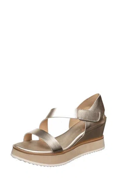Antelope Dorie Platform Wedge Sandal In Gold