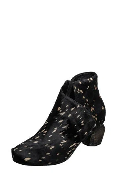 Antelope Greta Genuine Calf Hair Bootie In Black