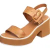 Antelope Ida Block Heel Sandal In Tan