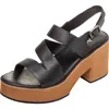 Antelope Ina Platform Slingback Sandal In Black