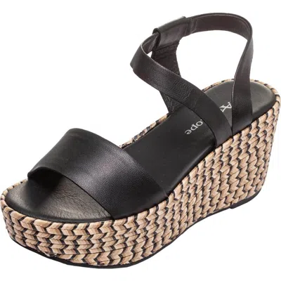 Antelope Kassa Espadrille Platform Sandal In Black