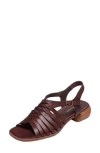 Antelope Leni Woven Slingback Sandal In Coffee