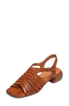 Antelope Leni Woven Slingback Sandal In Tan
