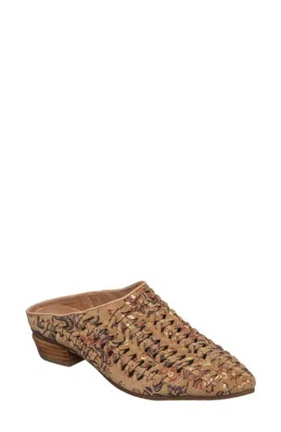 Antelope Liana Woven Mule In Taupe Leather