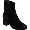 Antelope Nona Ruched Bootie In Black