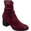 Antelope Nona Ruched Bootie In Bordeaux