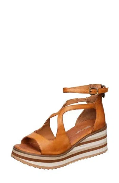 Antelope Pascale Platform Wedge Sandal In Brown
