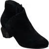 Antelope Perrin Sculptural Heel Bootie In Black Suede