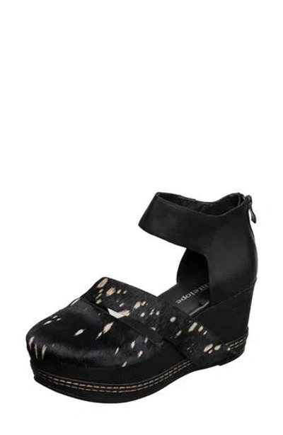 Antelope Ramos Genuine Calf Hair Platform Wedge Sandal In Multi