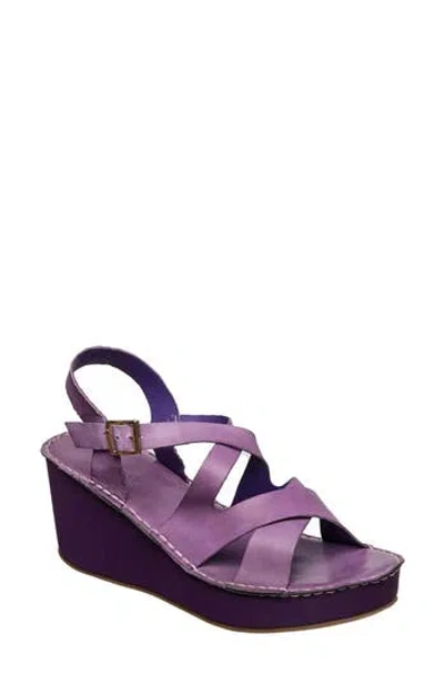Antelope Sari Platform Wedge Sandal In Purple