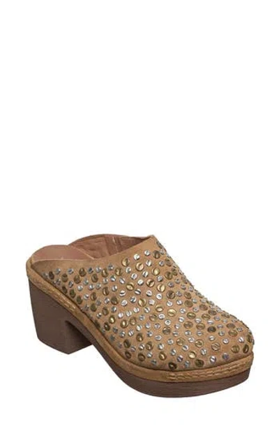 Antelope Serena Stud Clog In Taupe