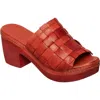 Antelope Tamia Weave Slide Sandal In Red