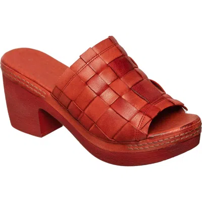Antelope Tamia Weave Slide Sandal In Red