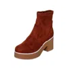 Antelope Idella Platform Boot In Brown