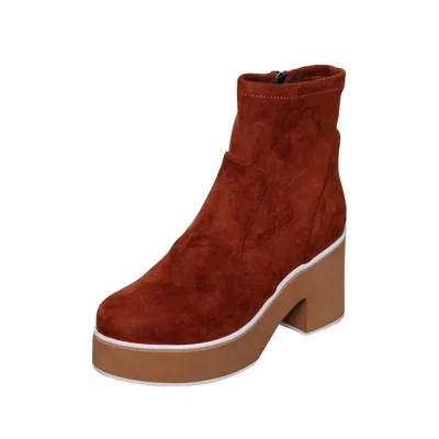 Antelope Women's Idella Ankle Booties In Brown Suede