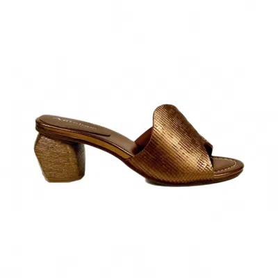 Antelope Women's Lalo Block Heel Sandals In Bronze In Gold