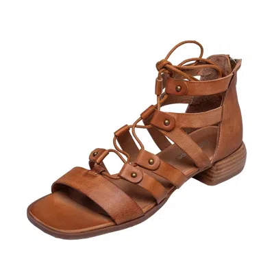 ANTELOPE WOMEN'S LUNA LACE UP SANDAL IN TAUPE LEATHER