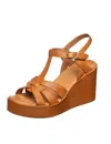 Antelope Women's Rasha Wedge Sandal In Taupe In Gold