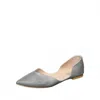 Antelope Thea Pointed Toe Flat In Gray