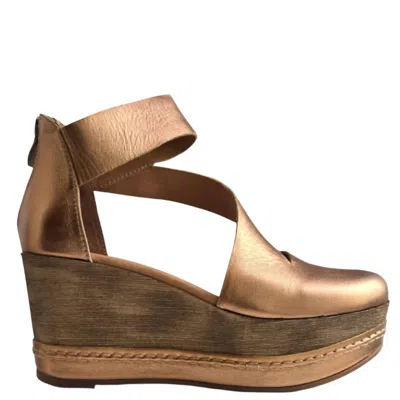 Antelope Women's Trianna Wedge Sandals In Bronze In Gold