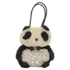 Anteprima Wire Bag Rhinestone Crystal Panda Tote In White