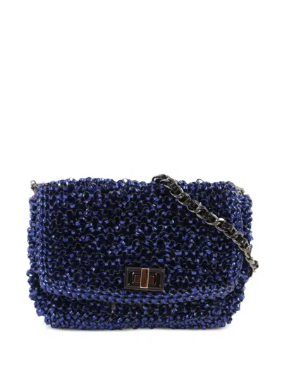 Pre-owned Anteprima Wire Chain Cross Body Bag In Blue