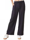 Anthem The Label Seamed Front Tencel Pull-on Pants In Black In Blue