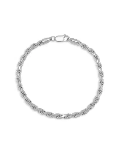 Anthony Jacobs Men's Rope Bracelet In Grey