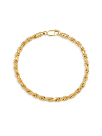 Anthony Jacobs Men's 14k Goldplated Sterling Silver Bracelet In Yellow
