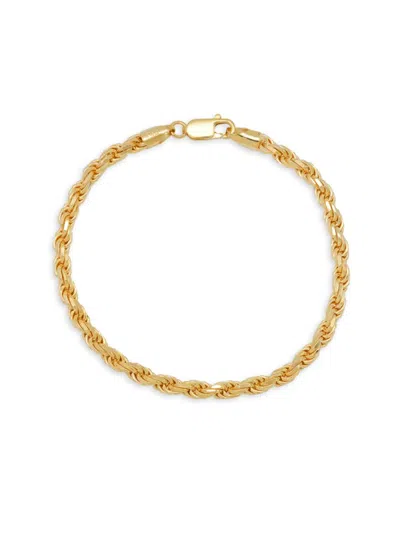 Anthony Jacobs Men's Rope Bracelet In Yellow