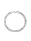 Anthony Jacobs Men's 14k Goldplated Sterling Silver Chain Bracelet In Grey
