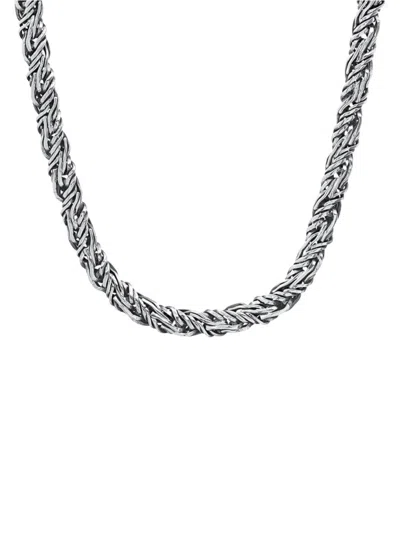 Anthony Jacobs Men's 18k Goldplated Chain Necklace In Silver