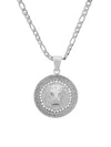 Anthony Jacobs Men's 18k Goldplated, Stainless Steel & Simulated Diamond Lion Head Pendant Necklace In Pattern