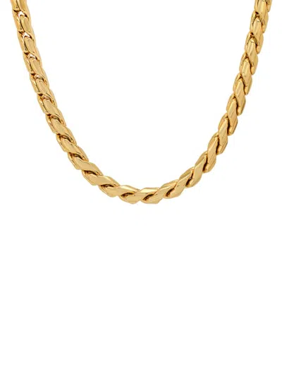 Anthony Jacobs Men's 2-piece Link Chain Necklace & Bracelet Set In Gold