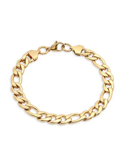 Anthony Jacobs Men's Stainless Steel Franco Chain Bracelet/8.5" In Gold