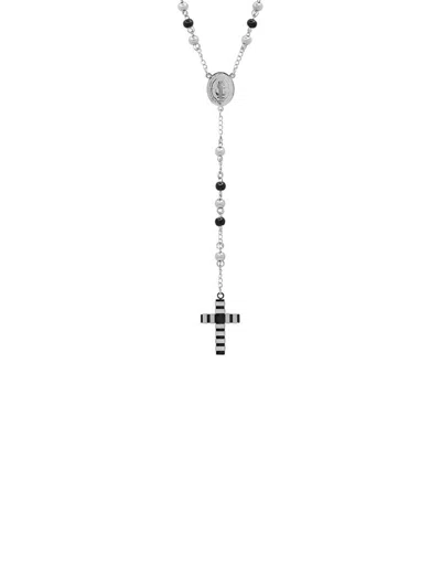 Anthony Jacobs Men's Two-tone 18k Goldplated Stainless Steel Rosary