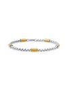 ANTHONY JACOBS MEN'S TWO TONE STAINLESS STEEL CHAIN BRACELET