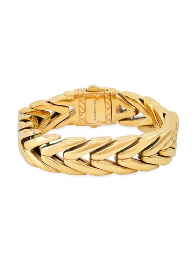 Anthony Jacobs Wheat Chain Bracelet In Goldtone