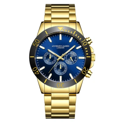 Anthony James Chronometric Blue Dial Men's Watch Aj026