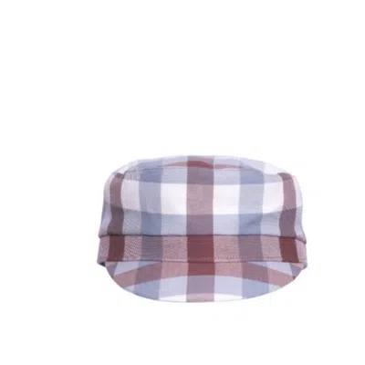 Anthony Peto Men's Engineer Cap Cotton Blue Watercolour