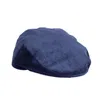 Anthony Peto Men's Fitted Cap Cotton Corduroy Blue In Blue