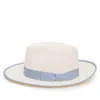 Anthony Peto Men's White Dusko Trim Panama Cream In White