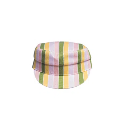 Anthony Peto Women's Maltaise Cotton Green Stripes