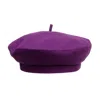 Anthony Peto Women's Pink / Purple Beret Linen Purple In Pink/purple