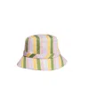 Anthony Peto Women's Superbob Cotton Green Stripes In Green