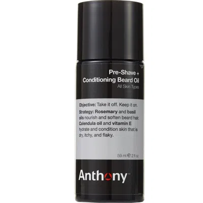 Anthony Pre-shave + Conditioning Beard Oil In Transparent