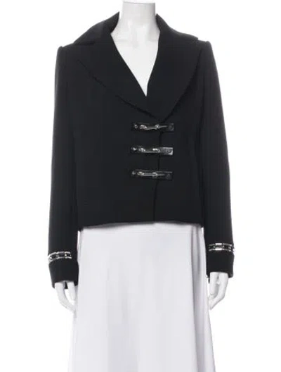 Pre-owned Anthony Vaccarello Blazer In Black